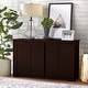 preview thumbnail 6 of 24, Porch & Den Jefferson Sliding Door Stackable Buffet/Sideboard