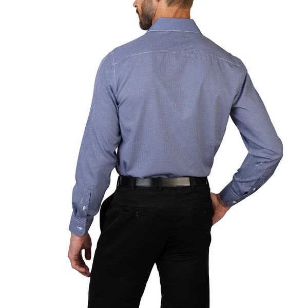 Nautica Men's Wrinkle-Resistant Gingham Performance Dress Shirt - Slim Fit  - Bed Bath & Beyond - 43133099