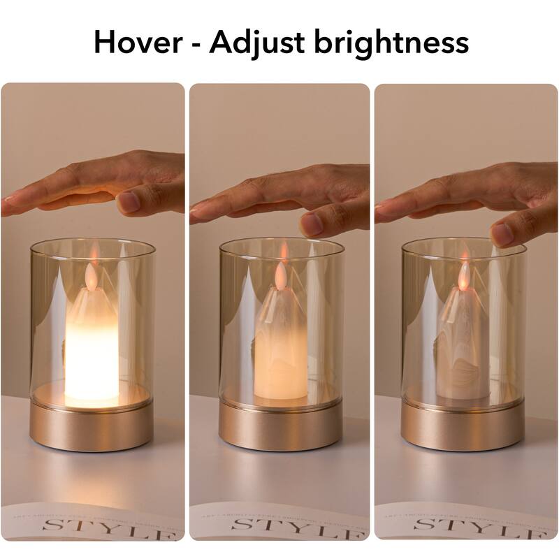 Candle Sensor Control Table Lamp Bedside Night Light - 5" H