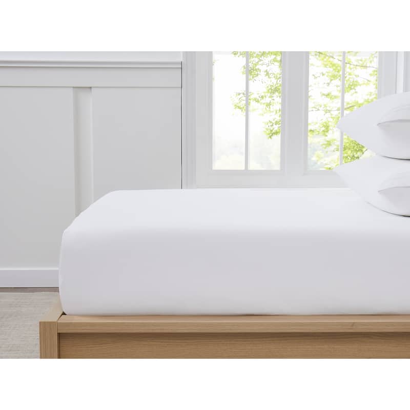 Sweet Home Collection 1500 Series Microfiber Fitted Sheet - White - Twin XL