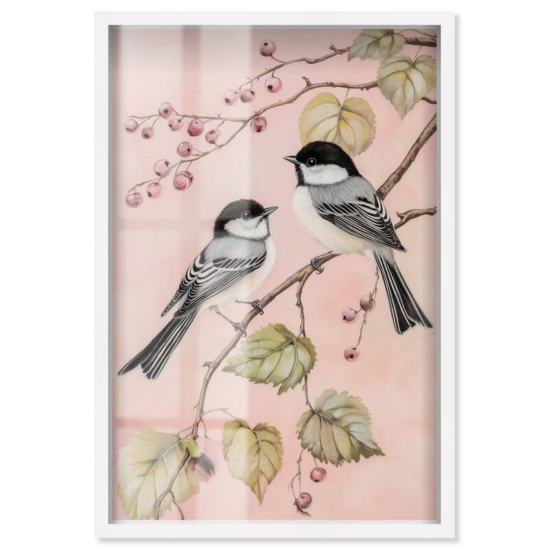 Winter's Tiny Guests Shadowbox by Art Remedy - White - 36" x 54"