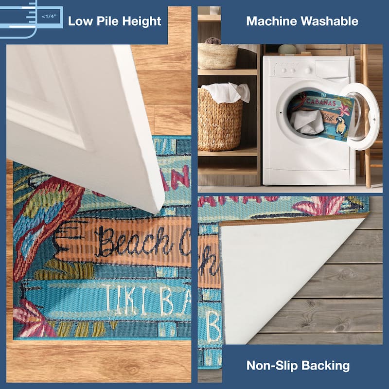Liora Manne Esencia Summer Signs Indoor/Outdoor Mat
