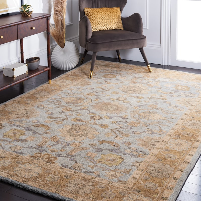 SAFAVIEH, Handmade Anatolia Patricie Traditional Oriental Hand-spun Wool Rug