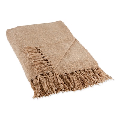 DII Soft Denim Blue Chenille Throw