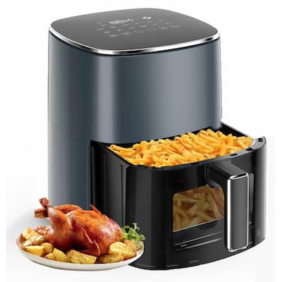 Air Fryer Pro 12-in-1 with 6 QT Capacity, Air Fry, Roast, Reheat, Dehydrate, Bake, Steam, 400°F Max Temperature
