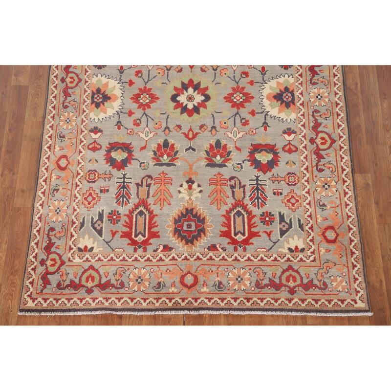 Kazak Area Rug Handmade Bedroom Wool Carpet - 4'9" x 6'10"