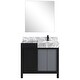 preview thumbnail 146 of 157, Lexora Zilara Bathroom Vanity Complete Set in Black and Grey with Faucet