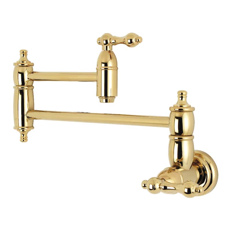 Restoration Wall Mount Pot Filler Kitchen Faucet