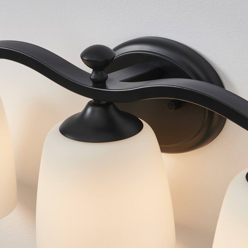 KAWOTI 3-Light Traditional Dimmable Bathroom Vanity Light - W23" x H9" x E6.5"