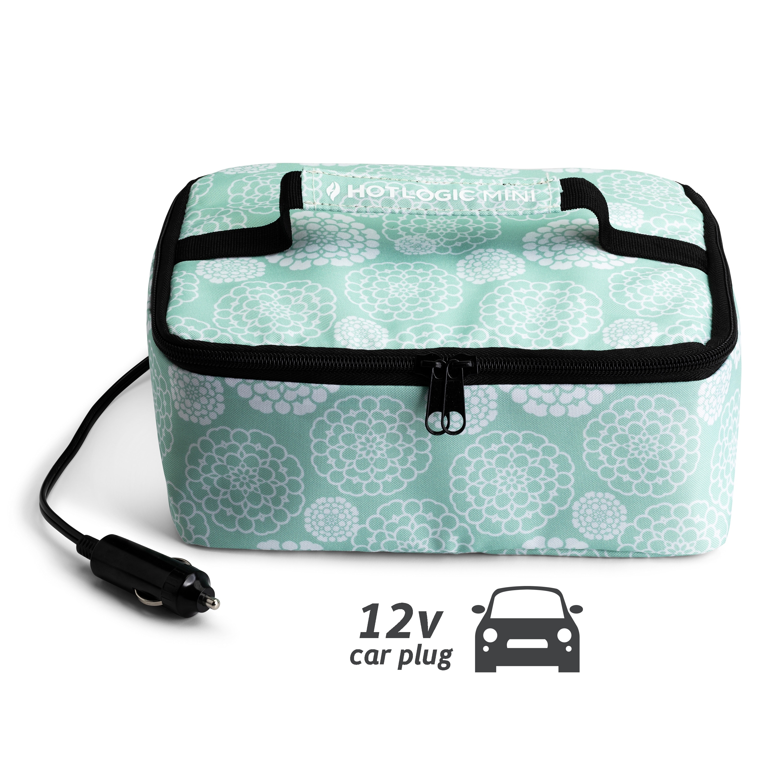 HOTLOGIC Portable Personal 12V Mini Oven, Aqua Floral - Bed Bath & Beyond -  33313040