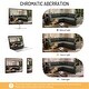 preview thumbnail 40 of 109, Homy Casa Chenille Sleeper Sectional Sofa with Pull-Out Bed
