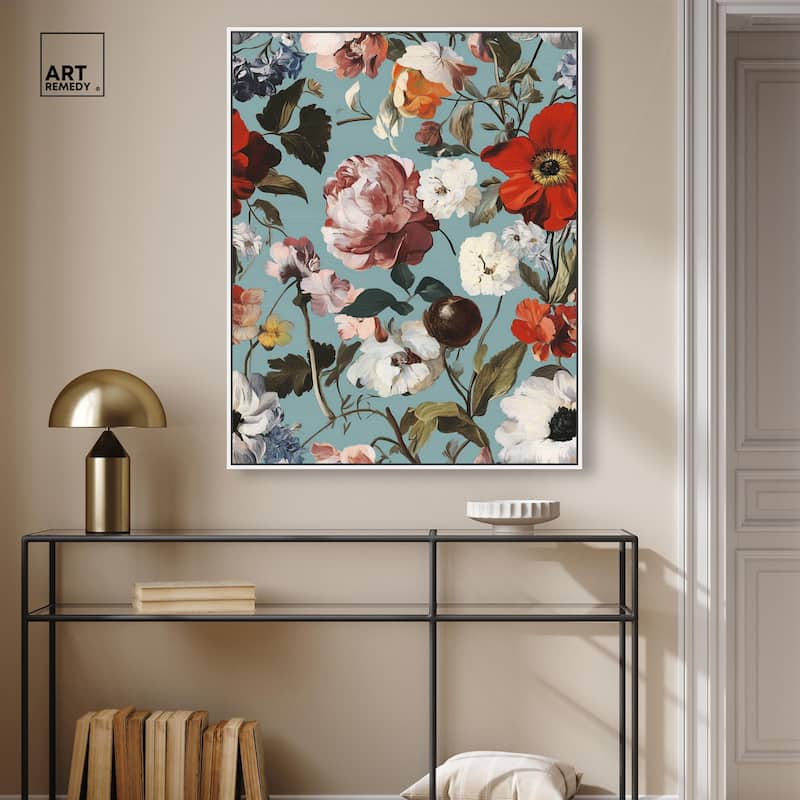 Floral Tapestry I Canvas by Art Remedy