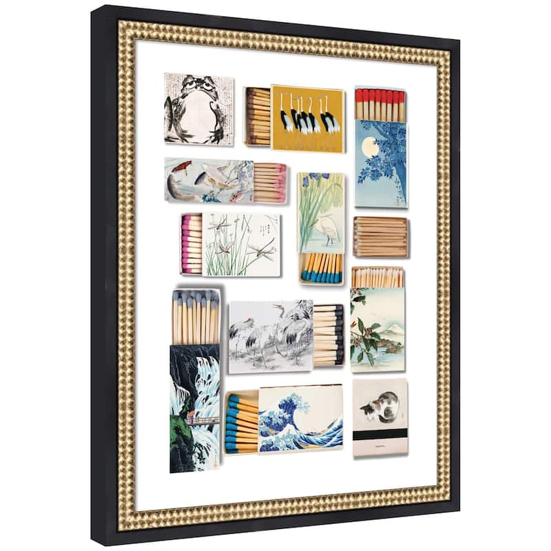 Kate and Laurel Japanese Matchbooks by Megan Ryan Framed Wall Art Print