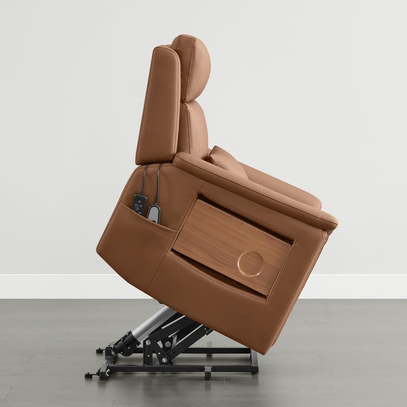 Spruce & Spring Power Lift Recliner Chair for Elderly with Foldable Tray Table and Massage