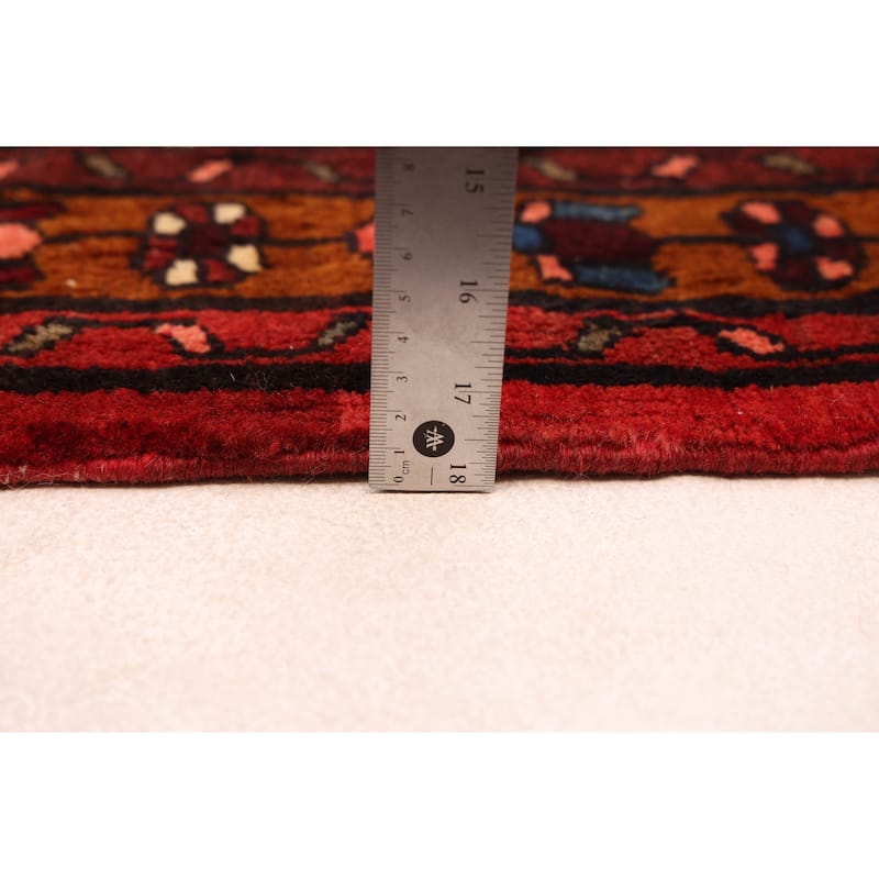 ECARPETGALLERY Hand-knotted Andelz Red Wool Rug - 3'7 x 11'0