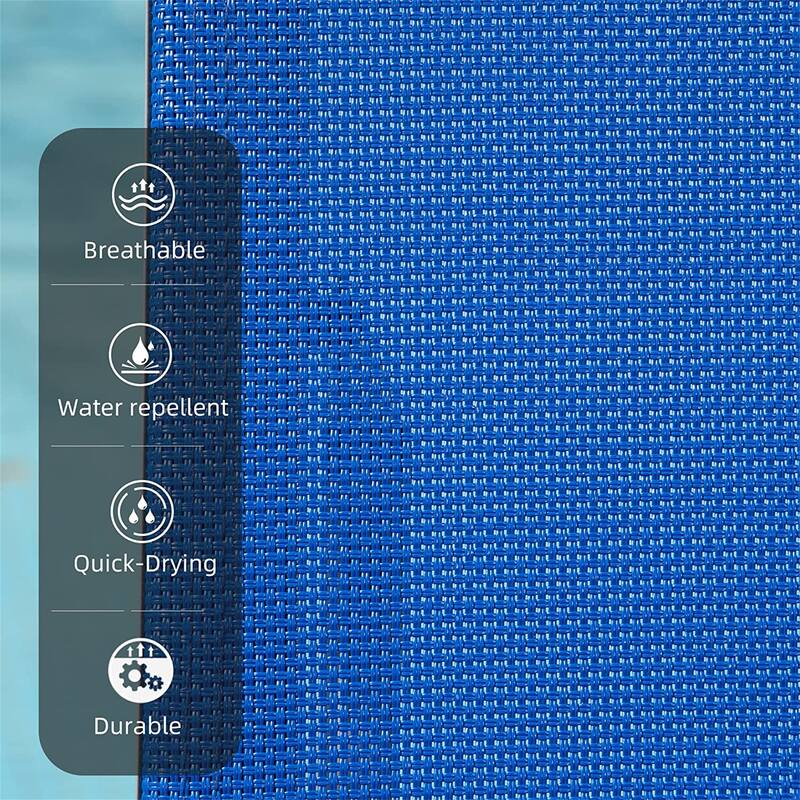 3 Pieces Aluminum Adjustable Pool Lounge Chairs