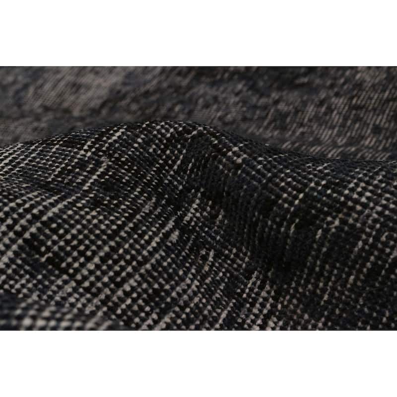 ECARPETGALLERY Hand-knotted Color Transition Charcoal Wool Rug - 9'8 x 12'6