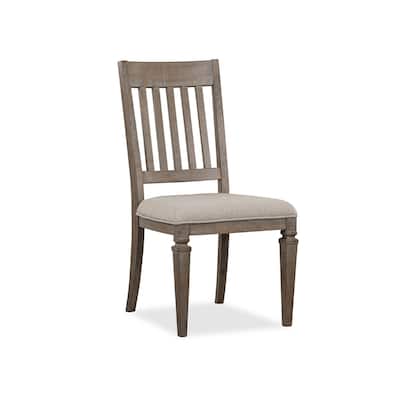Magnussen Home Lancaster Dovetail Grey Upholstered Side Chair Two Pack - 20''W x 23''D x 39''H