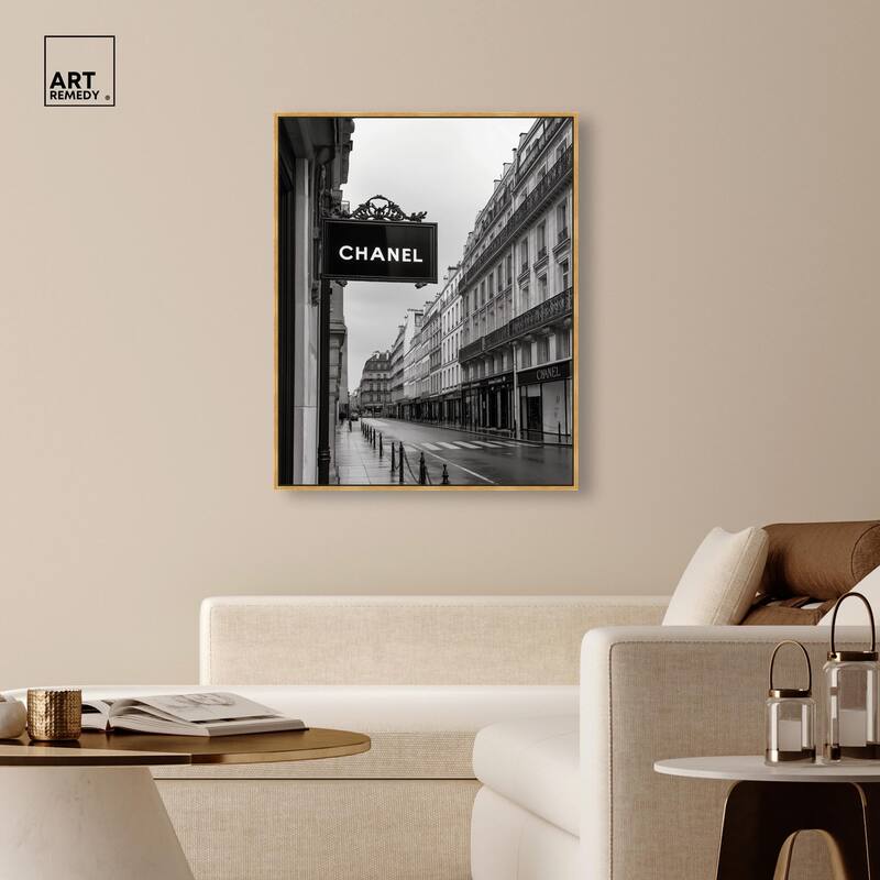 Parisian Fashion Star Canvas by Art Remedy