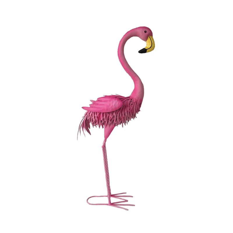 40" Iron Flamingo