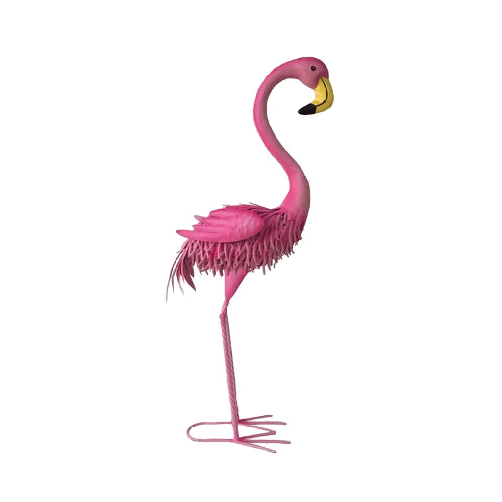 40" Iron Flamingo