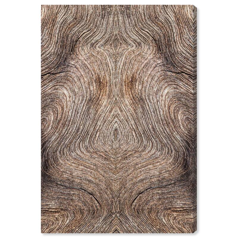 Wynwood Studio Canvas Nature and Landscape Texture Waves Brown and Rustic Wall Art Canvas Print