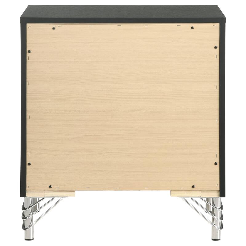 Malcolm Black 2-drawer Nightstand Bedside Table