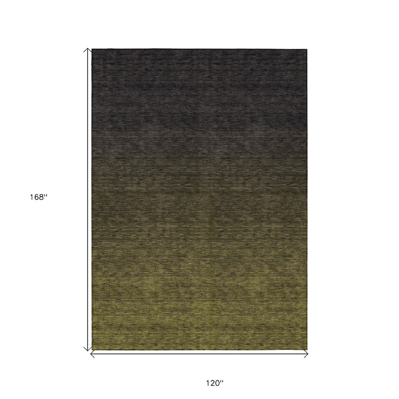HomeRoots Abstract Transitional Rectangle Outdoor Rug