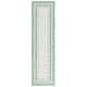 preview thumbnail 45 of 140, SAFAVIEH Courtyard Vickie Indoor/ Outdoor Waterproof Patio Backyard Rug 2'3" x 6'7" Runner - Ivory/Green