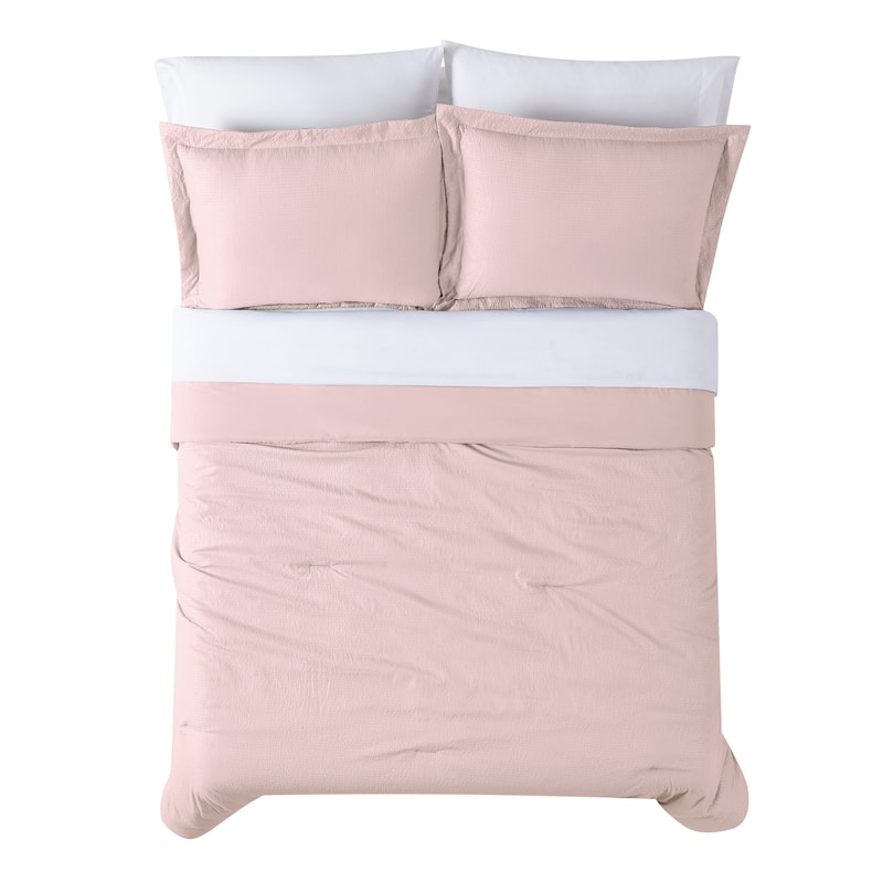 Truly Calm Antimicrobial Seersucker 7 Piece Bed in a Bag