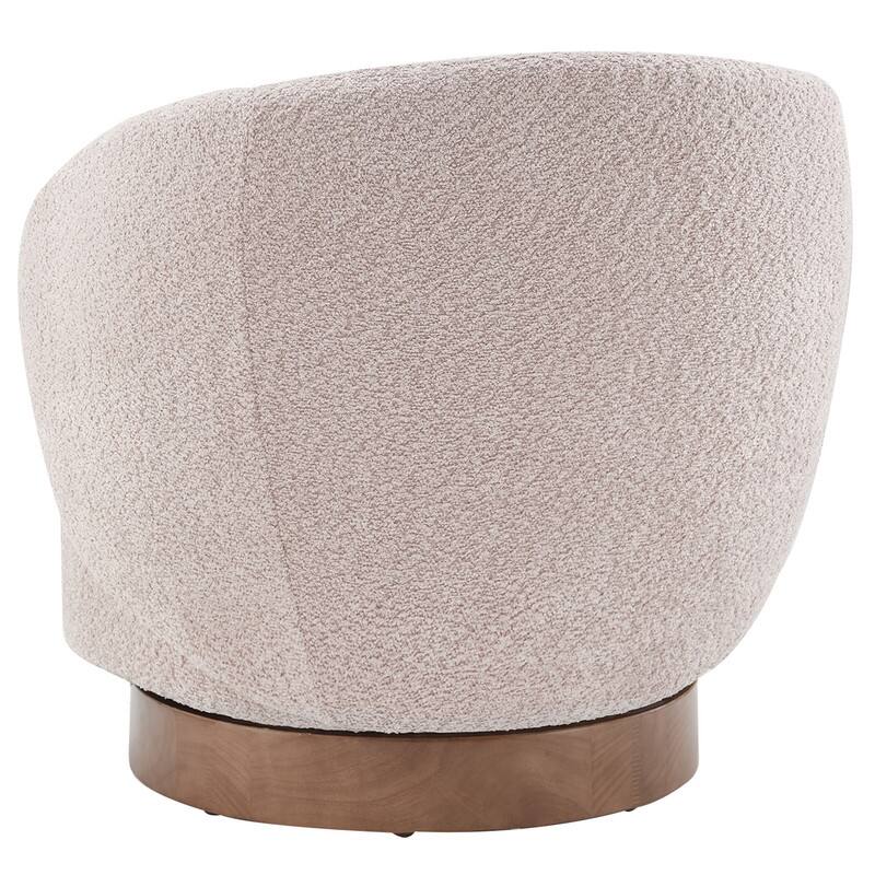 Spruce & Spring Ariel Upholstered Swivel Accent Chair Fabric