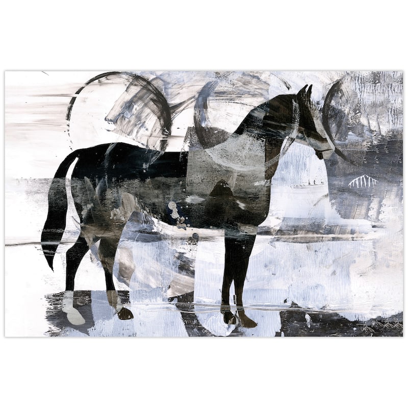 Empire Art Direct Equestrian Essence I Printed Tempered Glass Wall Art - 48" x 32" B