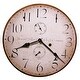 preview thumbnail 1 of 0, Howard Miller H. Miller 18 Inch Rustic, Industrial, Old World Style Distressed, Round Wall Clock