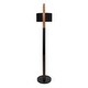 preview thumbnail 3 of 6, Carson Carrington Fagersta Walnut Wood/ Marble Floor Lamp