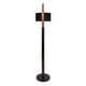 preview thumbnail 5 of 5, Carson Carrington Farrah Walnut Wood & Marble Floor Lamp