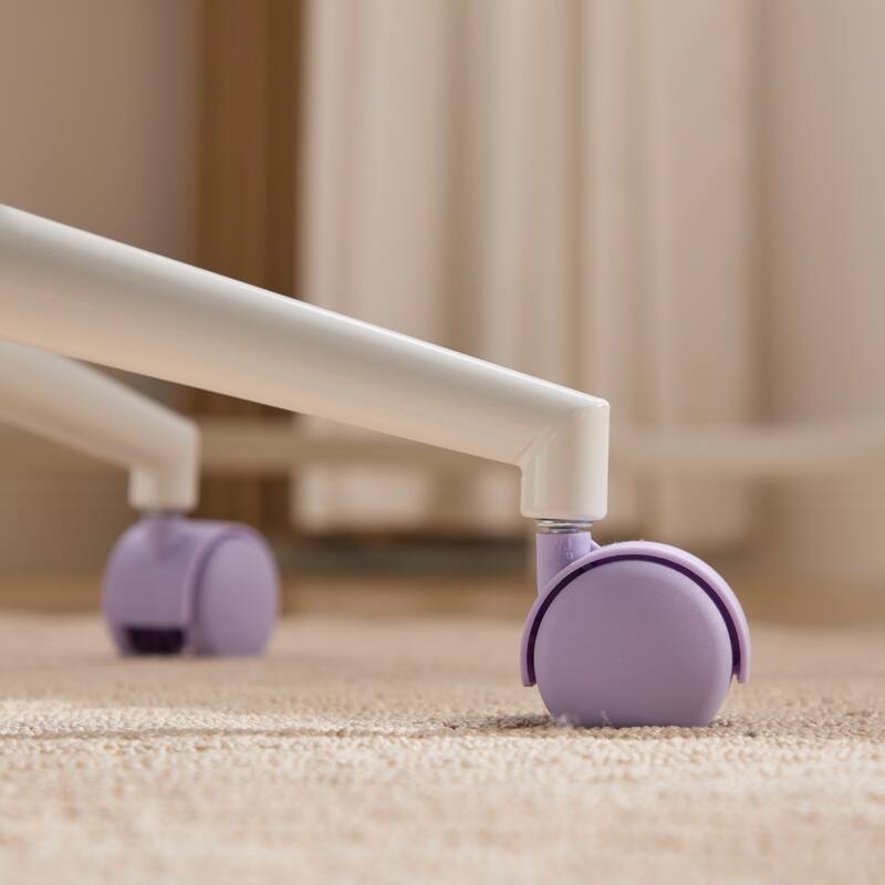 GDF Studio - Extra-Wide Faux Fur Upholstered Swivel Home Office Chair with Metal Base with 26.4" Oversized Seat