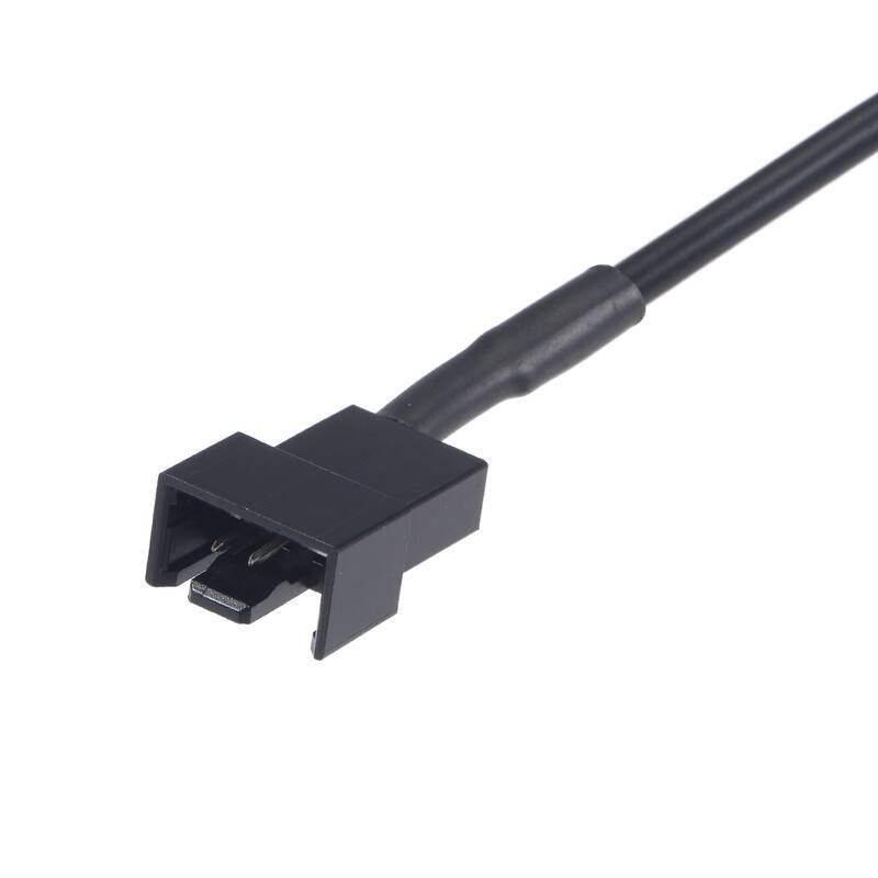 Fan Power Supply Cable DC 5.5mmx2.1mm to 4 Port 3 Pin or 4 Pin Output - Black - 13.8 Inch