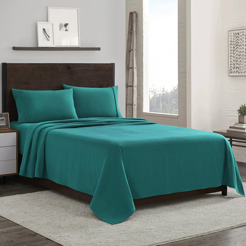 1500 Supreme Sweet Home Collection Flannel Sheet Set - King - Teal