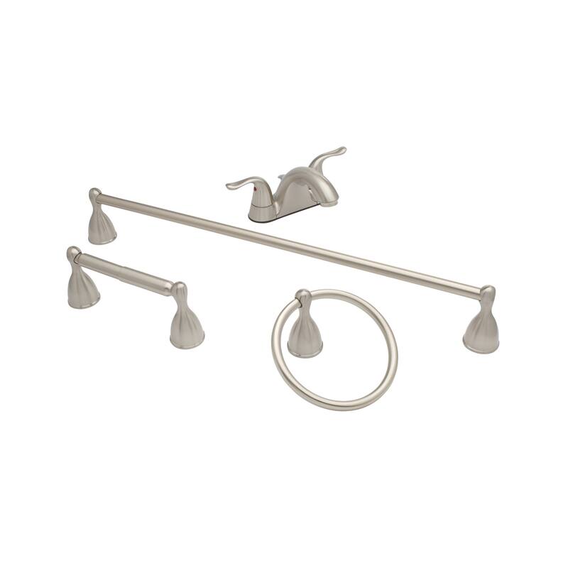 PROFLO PFBKIT01 4 Piece Bathroom Faucet Package with 24" Single Towel