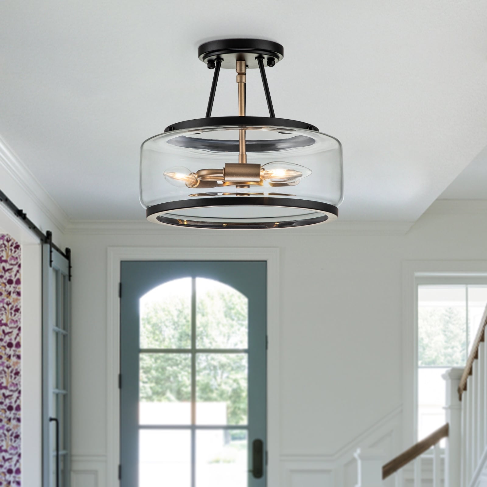Flush mount sale lantern