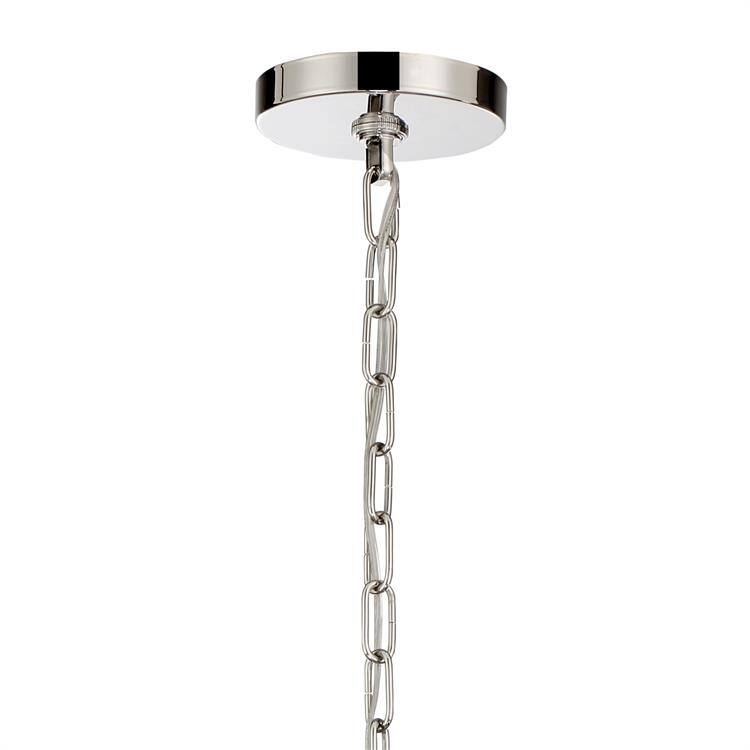 Libby Langdon for Crystorama Devon 4 Light Polished Nickel Lantern - 14'' W x 16.75'' H