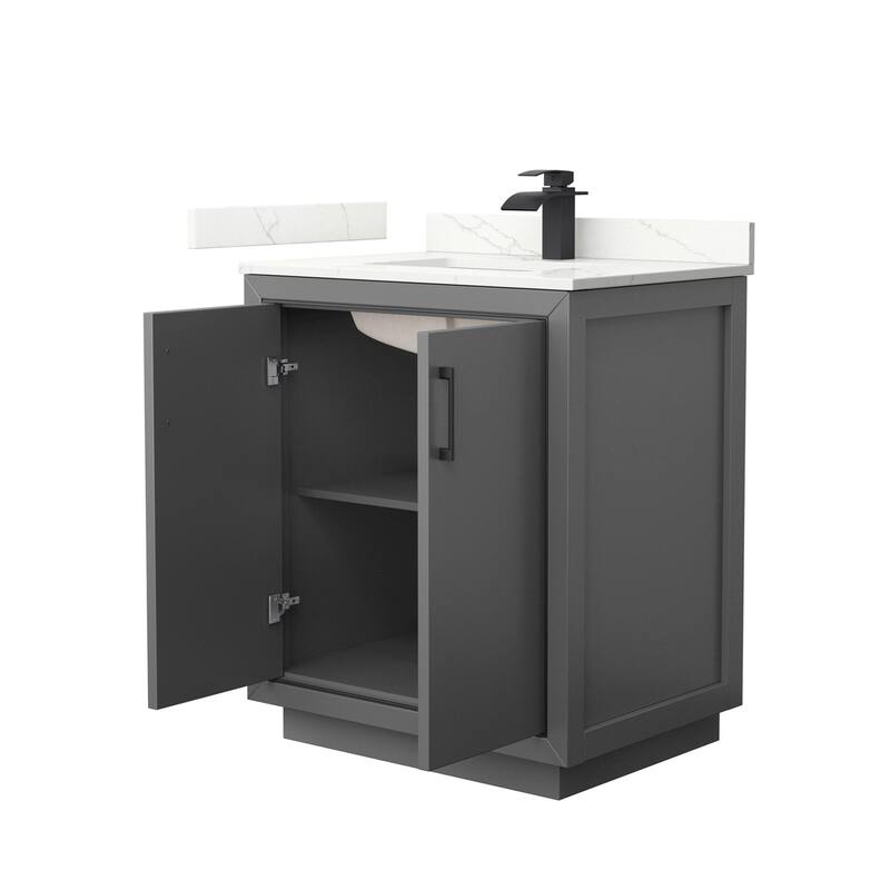 Wyndham Collection WCF111130S-QTZ-UNSMXX Icon 30" Free Standing Single
