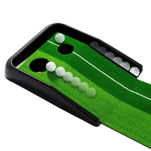 Shop Costway 8ft Golf Practice Putting Mat Training Green Grass
