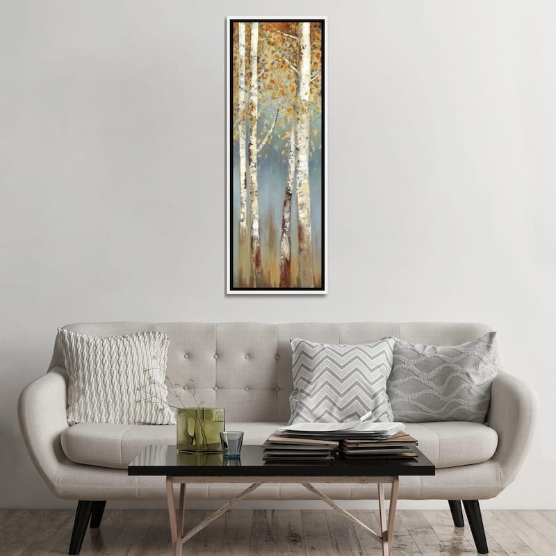 iCanvas "Butterscotch Birch Trees I" by Allison Pearce Framed Canvas Print