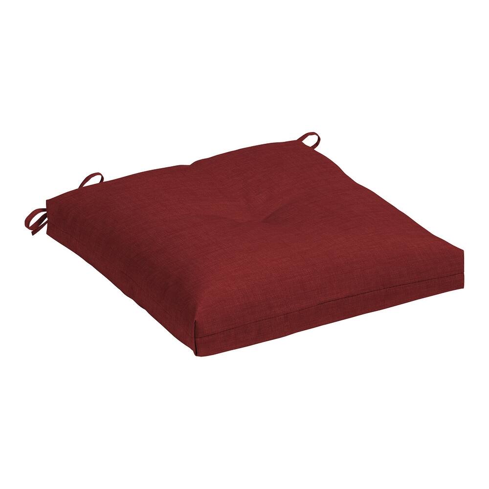 ARDEN Outdoor Plush Modern Tufted Seat Cushion, 20 x 20