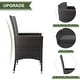 preview thumbnail 35 of 52, Kullavik Outdoor Dining Set, Rattan Patio Furniture Dining Table & Chairs