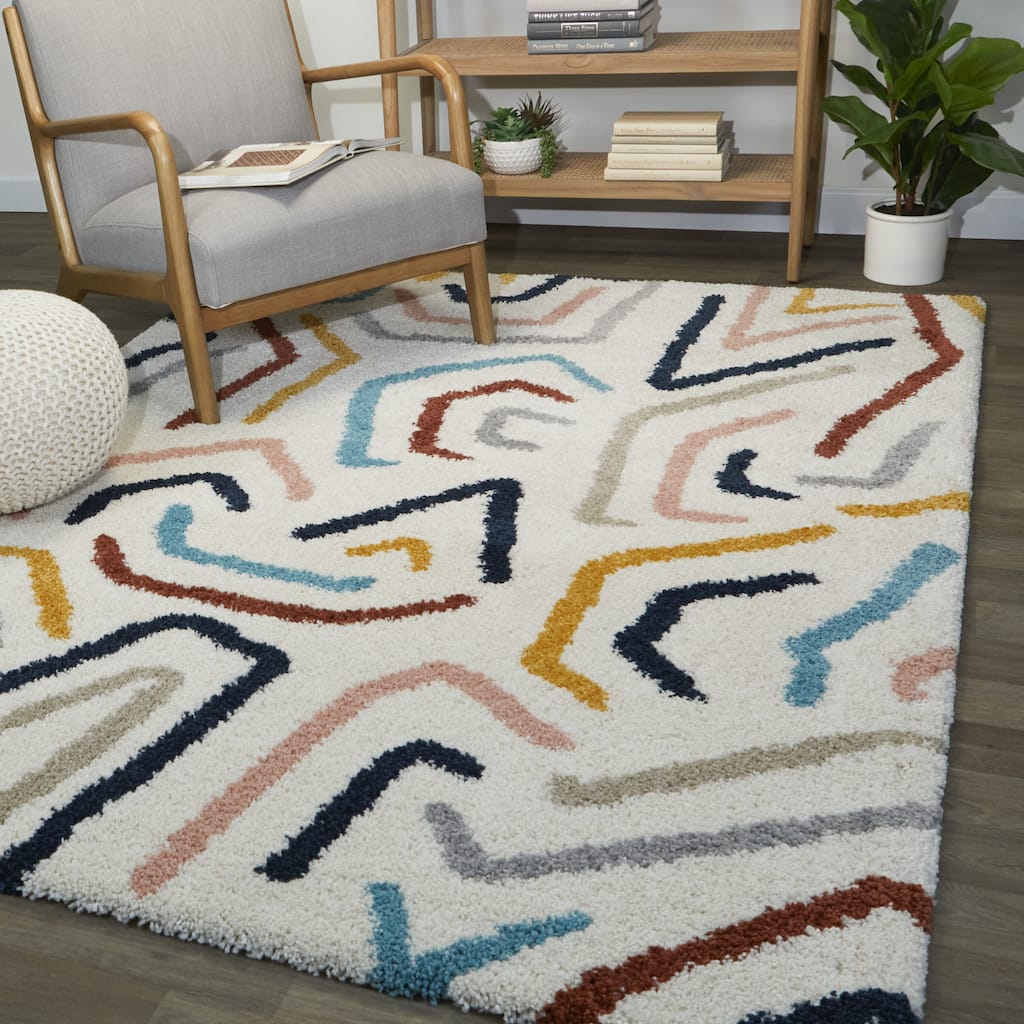 Seymour Modern Shag Area Rug