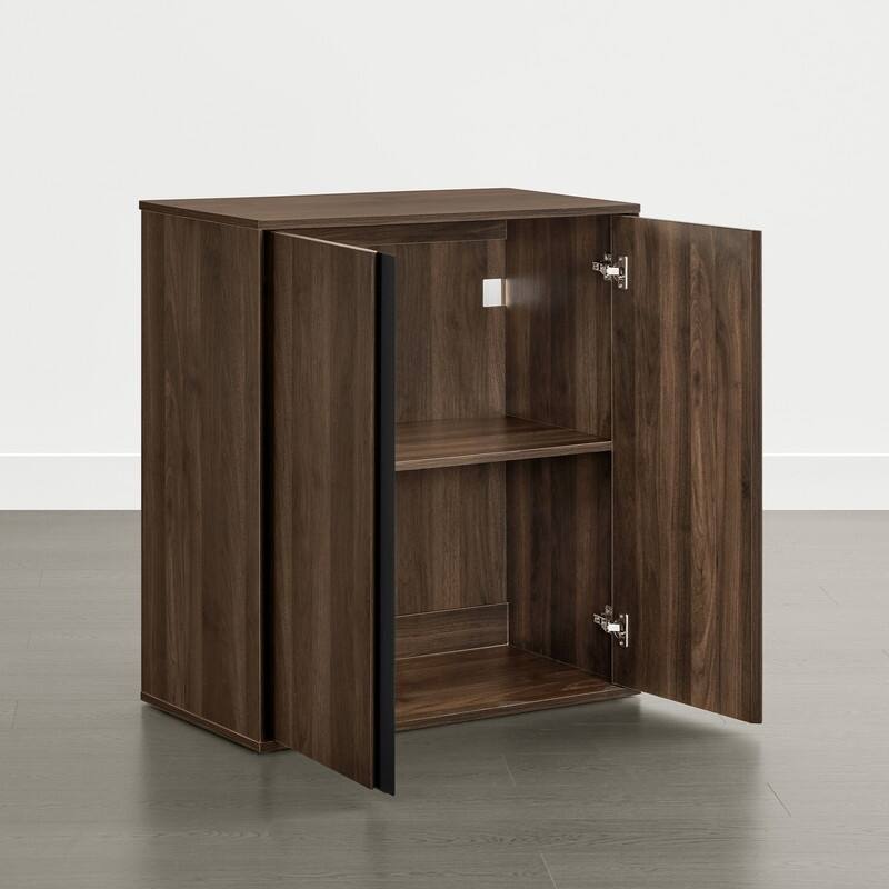 Spruce & Spring 31.5" Modern Industrial Sideboard Cabinet Storage Cabinet