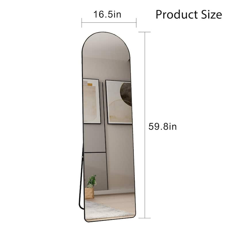 Modern, minimalist, full length mirrors, bathroom vanity mirrors, bedroom porches, clothing stores. - Black