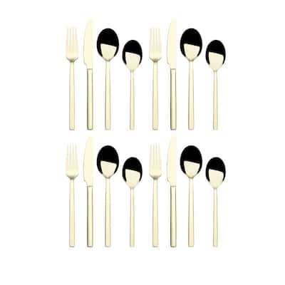 Towle Living Paros Champagne 16-Piece Flatware Set